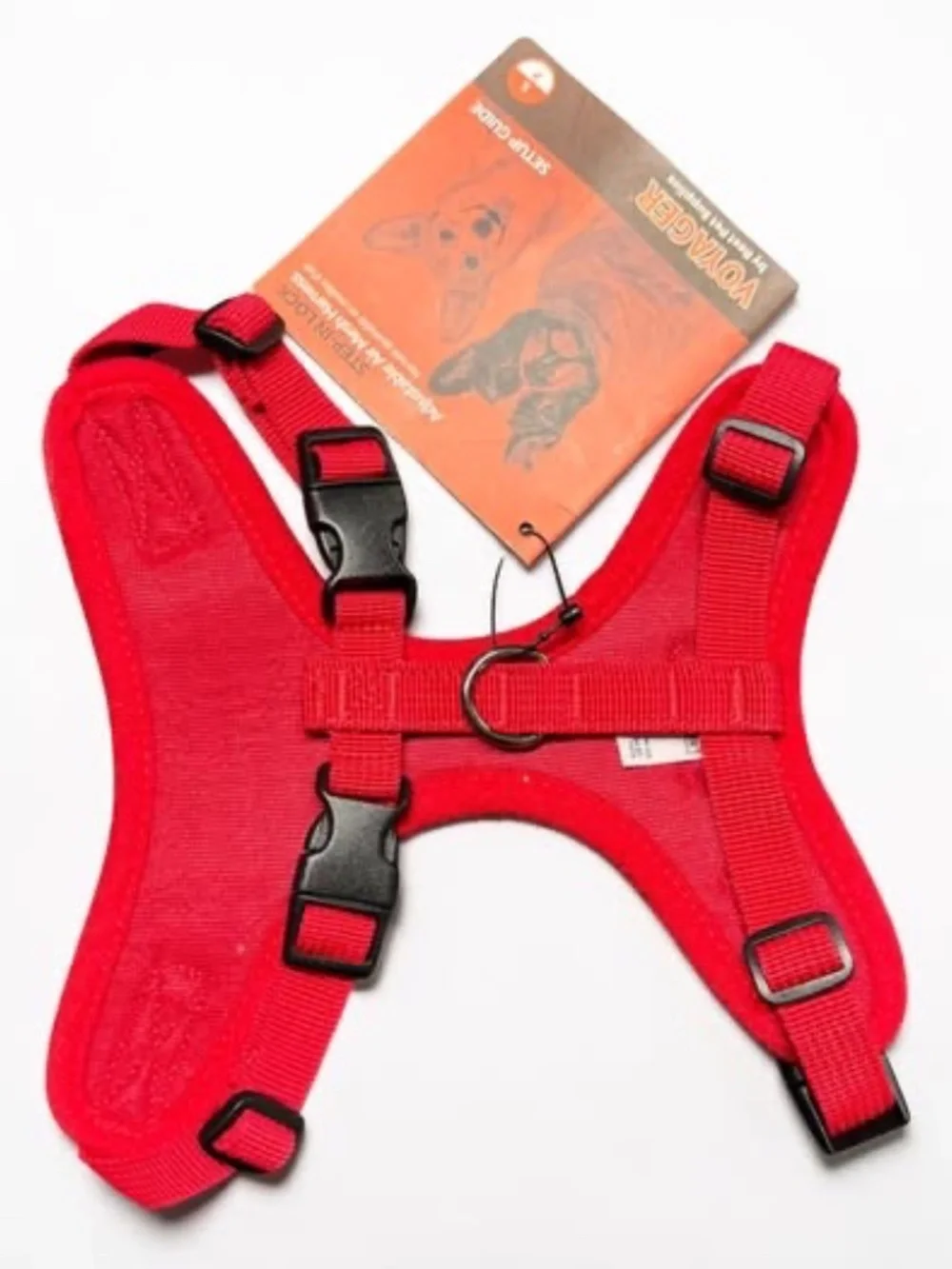 Voyager Adjustable Step In Mesh Dog Harness Red Small NWT